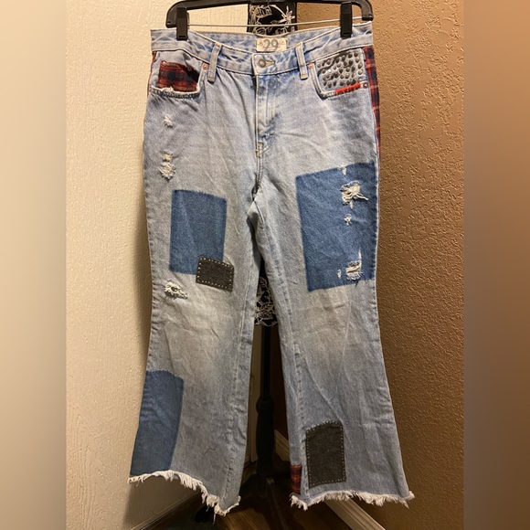 NWOT We The Free patchwork jeans - Picture 4 of 12